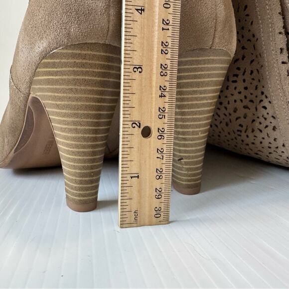 Gerry Weber stacked heeled boots tan suede real leather  size 41 EU - Picture 13 of 13